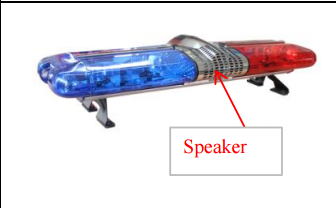 Vehicle PA Siren LED Lightbar